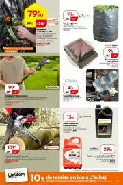 Catalogue Weldom page 23: GARDENA Echenilloir télescopique €99,00, STERWINS Tronçonneuse à essence €109,00