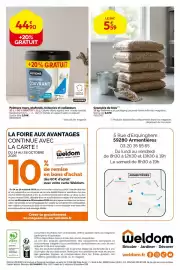 Catalogue Weldom page 24: LUXENS Peinture murs, plafonds, boiseries et radiateurs €44,90, Granulés de bois €5,59