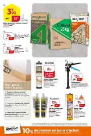 Catalogue Weldom page 9: Scell-it Pistolet pour cartouche à expansion €15,95, AXTON Mastic d'étanchéité bois parquet €8,50