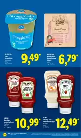 Catalog Lidl săptămâna 43 Pagină 28: Heinz ketchup clasic / picant €10,99, Heinz ketchup zero / sos cartofi prajiți €12,49