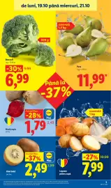 Catalog Lidl săptămâna 43 Pagină 3: Lidl Kiwi Gold €2,49, Pere €11,99