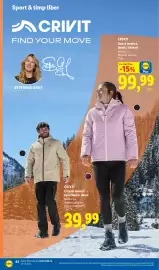 Catalog Lidl săptămâna 43 Pagină 42: Livit pantaloni de iarnă €99,00, Crivit colanți termici funcționali, damă €39,99