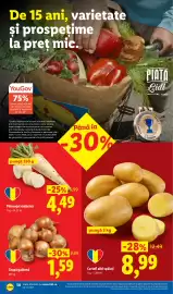 Catalog Lidl săptămâna 43 Pagină 50: Cartofi albi spălați €8,99, Ceapă galbenă €1,59