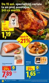 Catalog Lidl săptămâna 43 Pagină 52: Lidl File de somon norvegian €7,89, Lidl Aripipi de pui €1,65