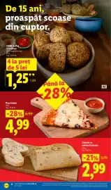 Catalog Lidl săptămâna 43 Pagină 6: Lidl ciabatta cu măsline kalamata €2,99, Pizza feliată €4,99