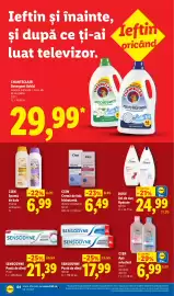 Catalog Lidl săptămâna 43 Pagină 64: Cien cremă de față hidratantă €6,49, Sensodyne pastă de dinți €17,99