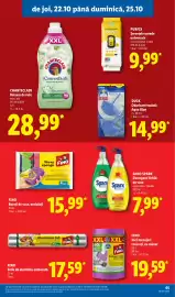 Catalog Lidl săptămâna 43 Pagină 65: Fino bureți de vase, ondulați €15,99, Fino saci menageri colorati cu maner €19,59