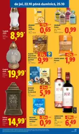 Catalog Lidl săptămâna 43 Pagină 67: Alesto Selection Miez de nucă, jumătăți €9,99, Candelă sticlă €19,99