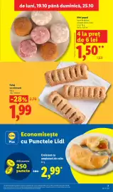 Catalog Lidl săptămâna 43 Pagină 7: Foitaj cu crenvurst €1,99, Mini gogoși €1,50