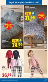Catalog Lidl săptămâna 43 Pagină 75: Livarono lenjerie de pat renforcé €39,99, Lupilu Pijama €26,99