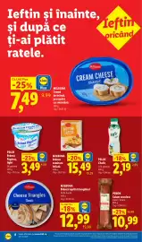 Catalog Lidl săptămâna 43 Pagină 8: Milbona brânză semitare feliată €15,49, Pikok salam secuiesc €10,99