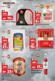 Catalog Carrefour Pagină 11: Ceață presată, feliată, Meda €5,89, Şuncă de Praga €23,99