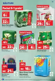 Catalog Carrefour Pagină 34: Bere Staropramen €25,99, Bere ursus cooler €16,99