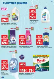Catalog Carrefour Pagină 40: Vanish detergent lichid Pete €34,99, Dero detergent de rufe pudră €69,90