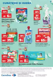 Catalog Carrefour Pagină 42: Scutece chiloțel pampers €39,99, Freshmatic Max €35,90