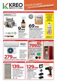 Volantino Kreo Brico e Casa Pagina 1: Stufa a pellet Cristal 6kW €799,00