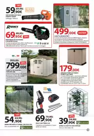 Volantino Kreo Brico e Casa Pagina 15: Motosa da potatura Ribimex €69,95, Serra per orto a tunnel con telo pvc €54,90