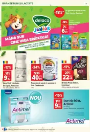 Catalog Carrefour Pagină 28: Brânză Praid Atelier, Hochland €22,49, Telemea de vacă în saramură Five Continents €40,99