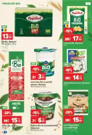 Catalog Carrefour Pagină 32: Telemea Bio de vacă, Hochland €14,75, Unt Bio, Napolact €13,99