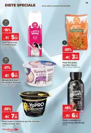 Catalog Carrefour Market săptămâna 42 Pagină 14: Hochland mărgele de brânză €6,69, Yopro desert lactat cu proteine €7,99