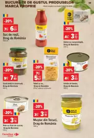 Catalog Carrefour Market săptămâna 42 Pagină 23: Drag de România Muștar din Tecuci €3,19