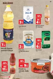 Catalog Carrefour Market săptămâna 42 Pagină 27: Băcănie călușar €7,49, Făină albă, tip 000 Raftul Bunicii €2,79