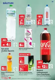 Catalog Carrefour Market săptămâna 42 Pagină 34: Fi-Ga Guaranà Fruit Fusion €6,99, Burn băutură energizantă €6,70
