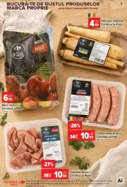 Catalog Carrefour Market săptămâna 42 Pagină 7: Carrefour la Piață Cârnați groși de porc €10,99