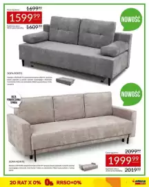 Abra gazetka Strona 7: Cena regularna: 169999 159999 Najniższa cena z 30 dni przed obniżką: 160999 NOWOŚĆ SOFA PORTO Wymiary