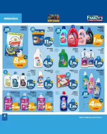 Volantino Franzy's Pagina 3: Franzys Panno Catturacolore €1,29, ACE Candeggina Denso+ €1,49