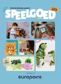 Europoint folder Pagina 1: Ontdek het allerleukste speelgoed! 2026 SPEELGOED AC VOL LEUKS! Verkrijgbaar bij europoint