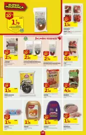Folheto Auchan semana 42 Página 10: Chouriço Corrente Stec €0,99, Salsichas king original / peru elpozo €2,49