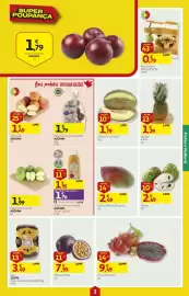 Folheto Auchan semana 42 Página 3: Abacaxi Inteiro €1,29, Pitaya Vermelha €9,49