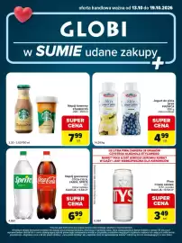 Globi gazetka tydzień 42 Strona 1: Jogurt do picia SKYR PIĄTNICA €4,99, Napój kawowy Starbucks €7,99