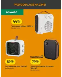 Castorama gazetka tydzień 42 Strona 23: Termowentylator Boreham €79,98, Termowentylator 2000 W €44,98