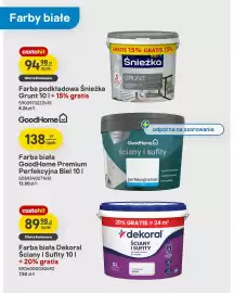 Castorama gazetka tydzień 42 Strona 3: Farba biała Dekoral Ściany i Sufity €89,98