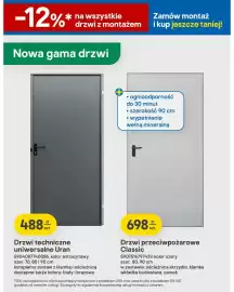 Castorama gazetka tydzień 42 Strona 34: Drzwi techniczne uniwersalne Uran €488,00, Drzwi przeciwpożarowe Classic €698,00