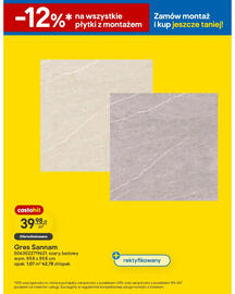 Castorama gazetka tydzień 42 Strona 20: Gres Sannam 59,8x59,8 cm €39,98