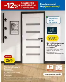 Castorama gazetka tydzień 42 Strona 4: Skrzydło drzwiowe Credis z białymi szybkami Fortia €288,00