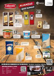 Folleto Comerco Cash & Carry Página 12: La Fuente salsa cheddar €13,99, Gran Duca parmesano grana padano €7,99