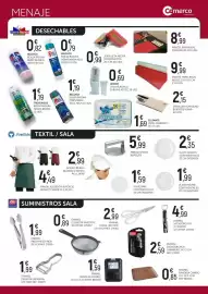 Folleto Comerco Cash & Carry Página 10: Konny servilleta negra micropuntos €0,99, Mantel individual €8,99