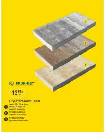 Castorama gazetka tydzień 42 Strona 10: Płyta tarasowa Triest 30x60x5 cm Bruk-Bet €13,98
