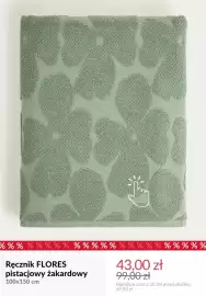 Homla gazetka tydzień 42 Strona 11: Ręcznik Flores pistacjowy żakardowy 100x150 cm €43,00