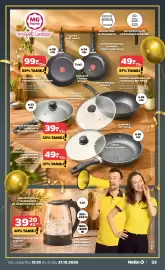 Netto gazetka tydzień 42 Strona 2: Czajnik elektryczny szklany €39,20, Zestaw patelni aluminiowych mg home €99,00