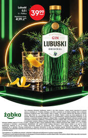 Żabka gazetka | Alkohole Strona 16: Gin Lubuski Original €39,99