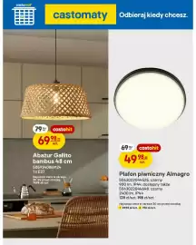Castorama gazetka tydzień 42 Strona 3: Abażur Gallito bambus 48 cm €69,98, Plafon piwniczny Almagro 900lm €49,98