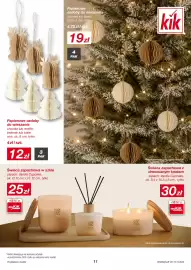 KiK gazetka Strona 11: Papierowe ozdoby do wieszania €12,00, Świeca zapachowa w szkle Vanilla Cupcake €25,00