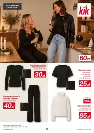 KiK gazetka Strona 15: Damski t-shirt z brokatem €25,00, Damska kurtka imitacja futerka €85,00
