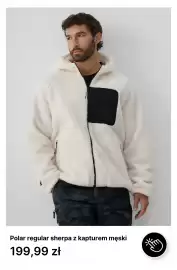 4F gazetka tydzień 42 Strona 9: Polar regular sherpa z kapturem męski FOB €199,99