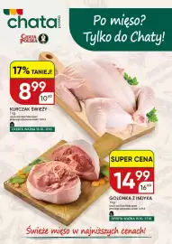 Chata Polska gazetka Strona 1: Golonka z indyka €14,99, Kurczak świeży €8,99